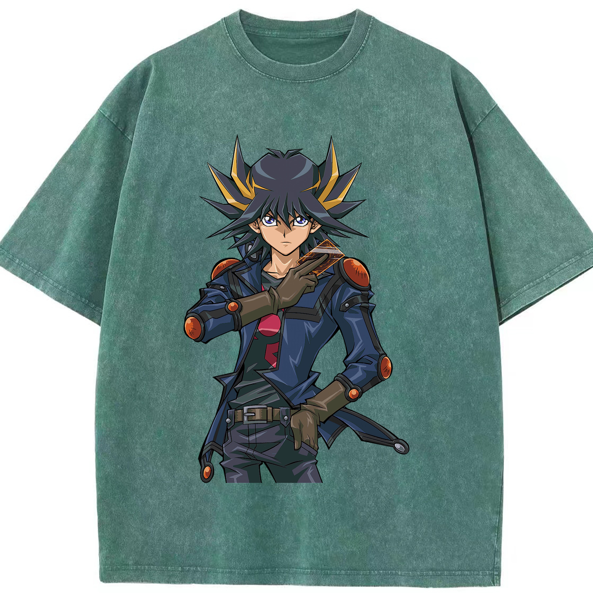 （画像用） 遊☆戯☆王 Yu-Gi-Oh! 綿100% ヴィンテージ風 半袖Tシャツ（フロントプリント）